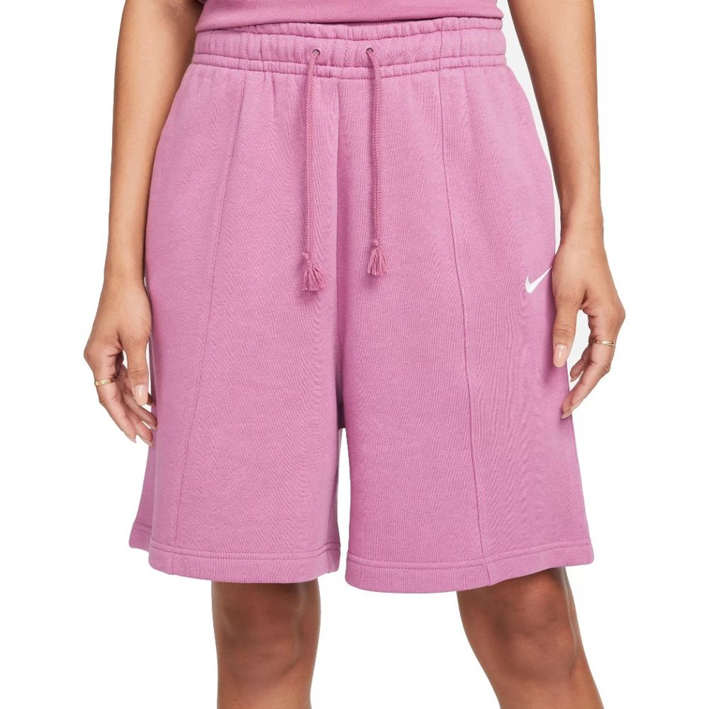 NWT Nike Women's Sportswear Essential Fleece High Rise Shorts - Picture 1 of 4